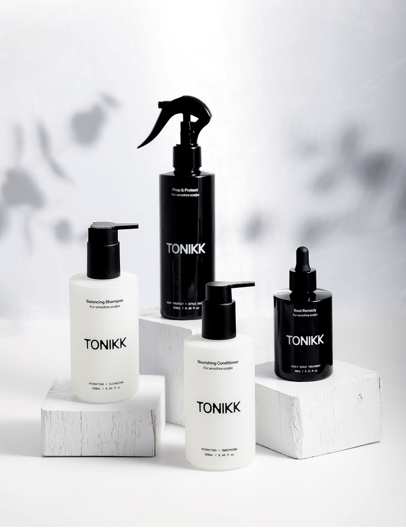 TONIKK The Reset Ritual – Complete Haircare Bundle Set, 4-Piece Scalp Treatment Kit